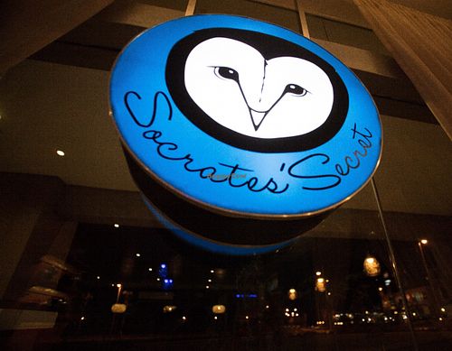 Signage  at Socrates' Secret in Sta Rosa City