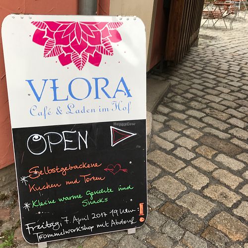 outside at VLORA Cafe & Laden im Hof in Lutherstadt Wittenberg