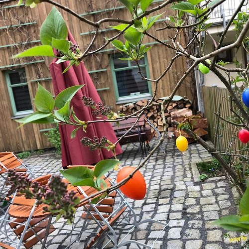 garden at VLORA Cafe & Laden im Hof in Lutherstadt Wittenberg