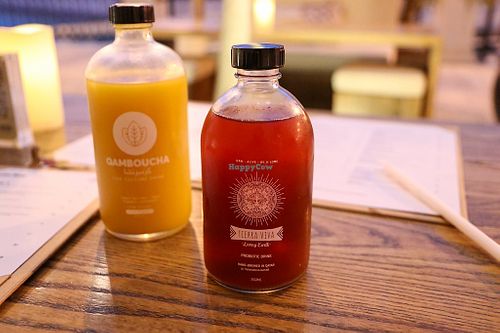 kombuchas at Evergreen Organics in Doha