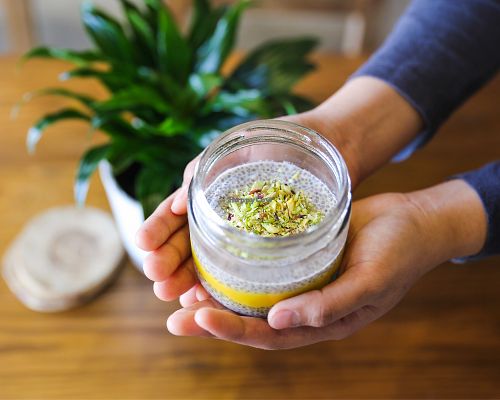 chia Pudding  at Evergreen Organics in Doha