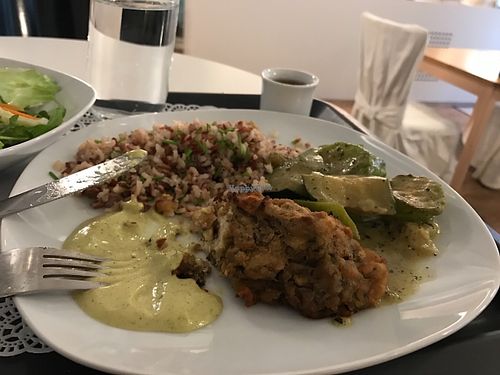 Yummy meal! at Uli's Veganeria in Vienna