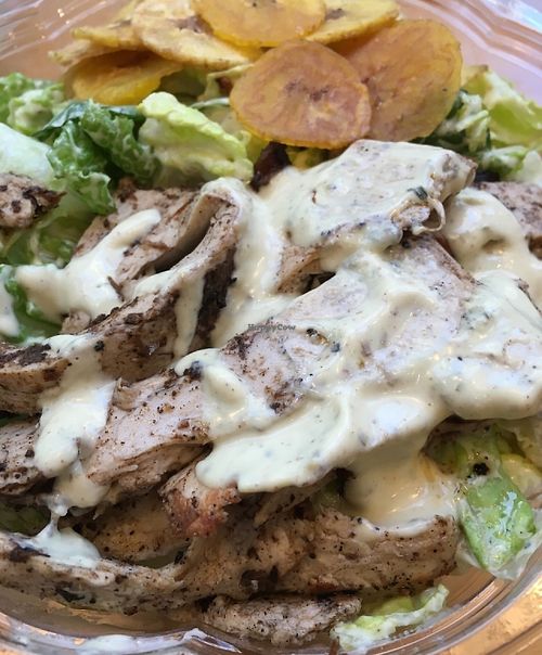 Jerk chik'n salad at HipCityVeg - 7th St in Washington