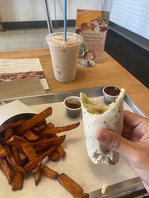 Cutie Snack Wrap 😘  at HipCityVeg - 7th St in Washington