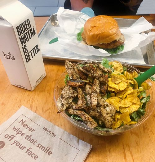 Jerk Caesar salad  at HipCityVeg - 7th St in Washington