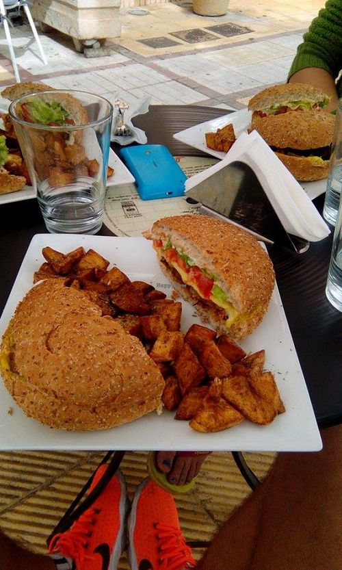 Vegan Burgers  at Trivoli Vegan Kafeneio in Athens