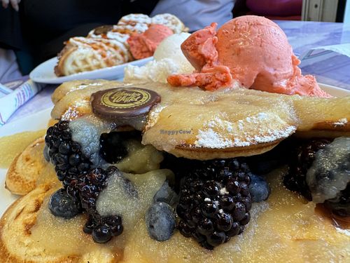 vegan menu 😚  at Wonder Waffel in Berlin