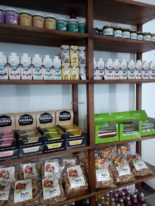 Vegan staples can be purchased here at Franz Soupmarine in Heidelberg
