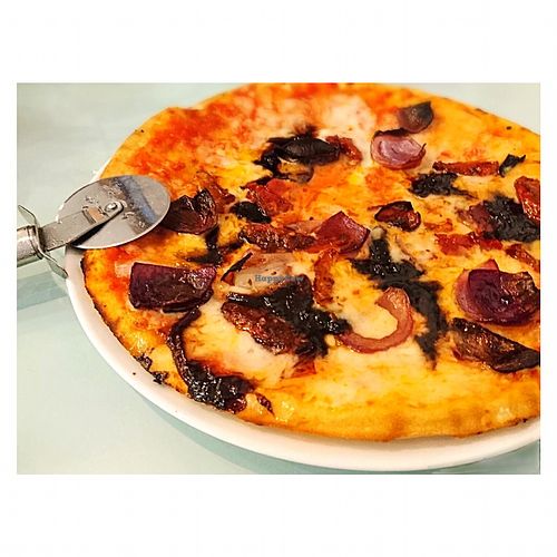 Gluten Free Vegan Pizza (Vegan Cheese & Caramelised Onions)  at Zizzi in Newport