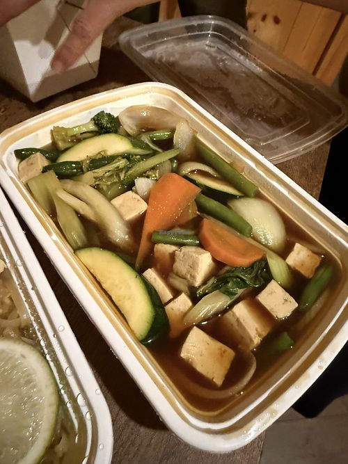 Stir fry veg w tofu   at Angkor Wat in Woodstock