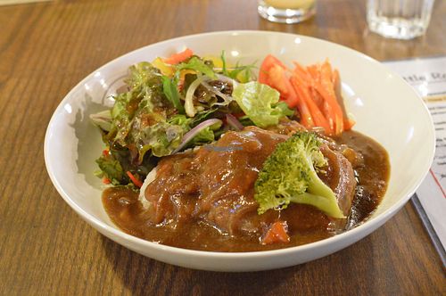 Vegan millet lunch at Little Robot in Shimoyoshida