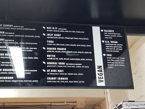 Vegan options at Tony Boloney's Atlantic City in Atlantic City