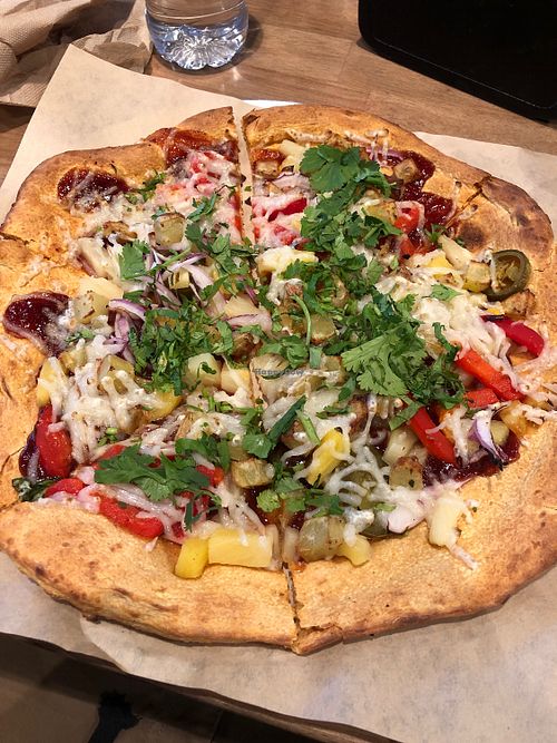Vegan pizza  at Pizza Studio in Blythe