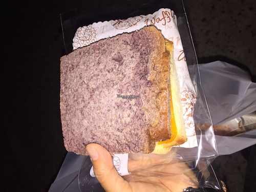 soy ham and cheese sandwhich was delicious  at Haemil Bakery in Seoul