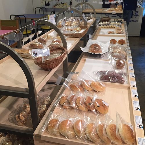 inside peek at Haemil Bakery in Seoul