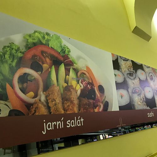 wall at Loving Hut in Prague