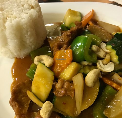 rice & veggies at Loving Hut in Prague