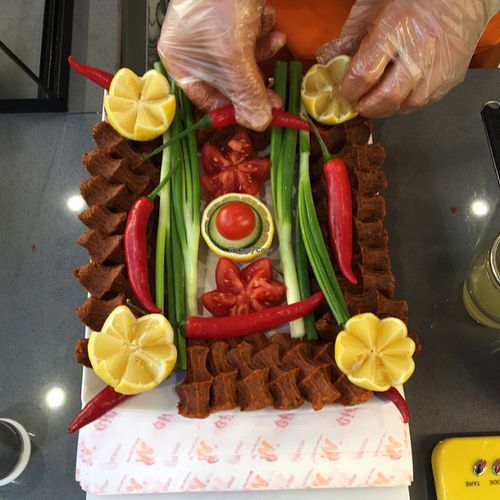 Cigköfte at Cigköftem in Budapest