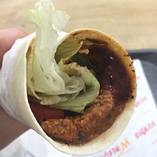 cig kofe wrap at Cigköftem in Budapest