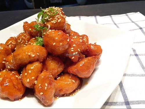 Vegan Orange Chicken:)) at Kale & Quinoa  in Studio City