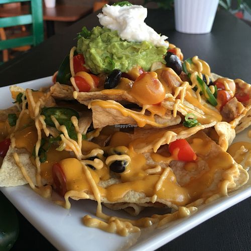 Vegan Nacho with homemade cheese at Kale & Quinoa  in Studio City