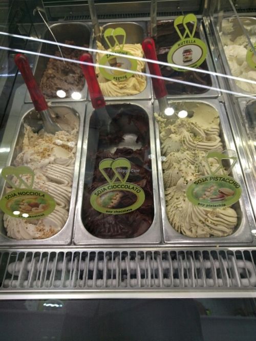 vegan sojcrean at The Gelatist in Rome