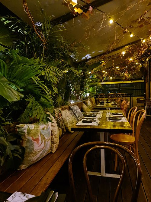 Gorgeous seating upstairs at St Cloud Eating House in Hawthorn