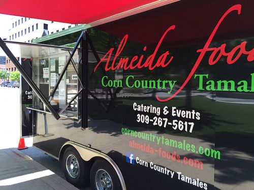 They show up at events all over central Illinois, and usually once a week in downtown Peoria.  at Corn Country Tamales in Peoria