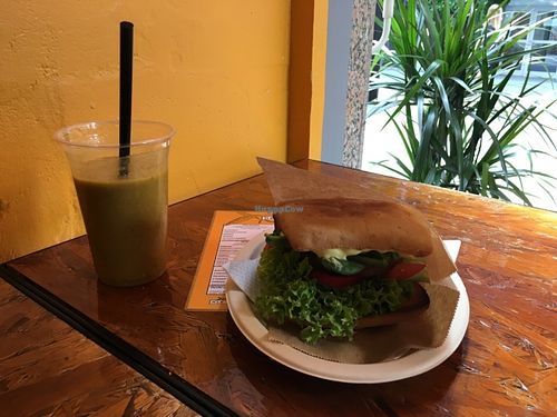 Komosa burger at Mango Vegan Street Food - Zlota in Warsaw