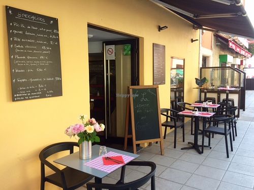 Terrace . Dogs welcome. at La Cigogne du Port in Nice
