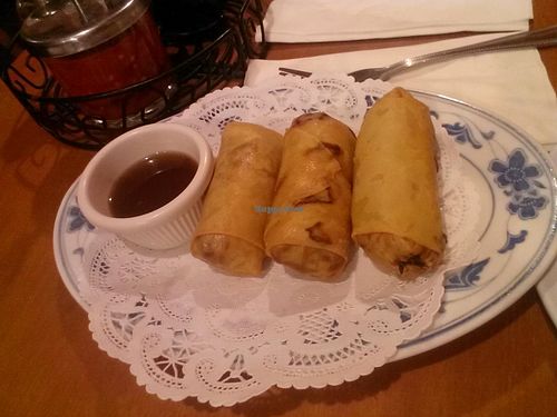 Spring roll appetizer .. could've came with more for the price. at TVJ Kitchen - West LA in Los Angeles