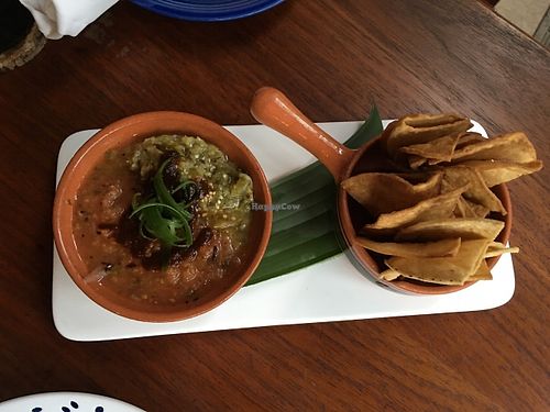 Chips and salsa at Cocina Clandestina in Montezuma