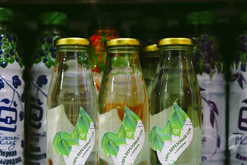 Birche juice at Umay in St Petersburg