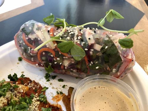 Spring roll, bursting with nutrients at The Heavenly Vegan in Las Vegas