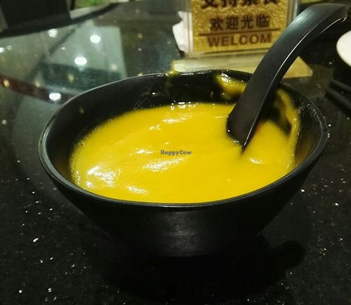 pumpkin soup the favorite at Bao Chu Vegetarian in Guangzhou