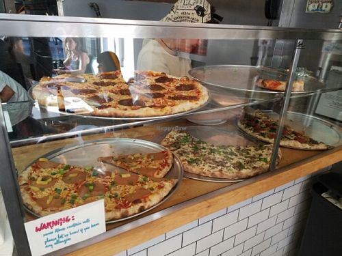 Vegan pizza at Screamer's Pizzeria - Greenpoint in Brooklyn