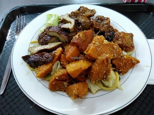 $10 noodles + 3 hot dishes plate at Blossoming Lotus in Haymarket