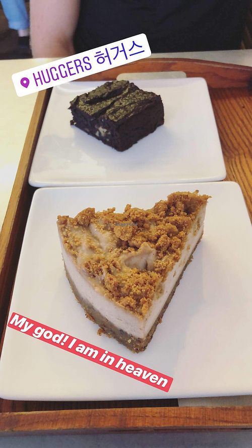 Best cheesecake I ever had!!  at Huggers - 허거스 in Seoul