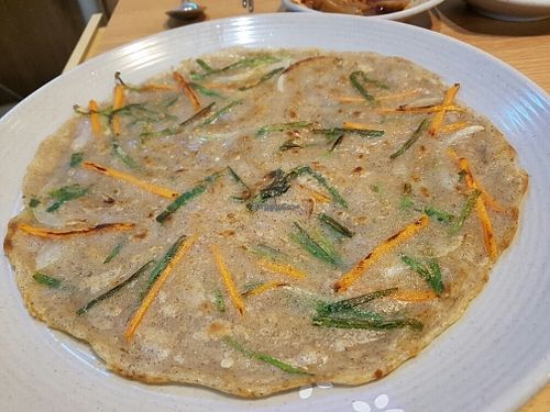 Buckwheat Pancake, completely vegan at MeMilGongBang - Gangnam - 메밀공방 강남역점 in Seoul