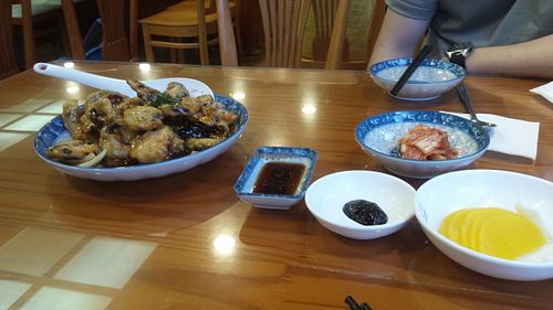 Mushroom tangsuyuk  at Gawon - 가원 in Seoul