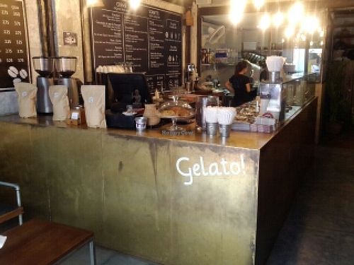 Inside cafe at Gelato Lab in Siem Reap