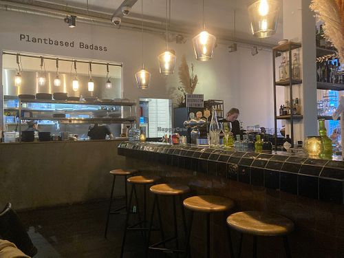 Bar and open kitchen at Meatless District - Da Costabuurt in Amsterdam