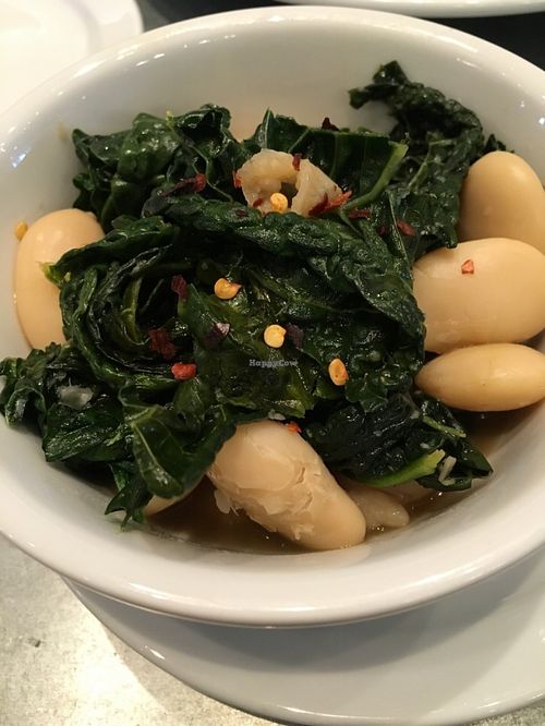 Seasonal greens & beans at Sticky Fingers Diner in Washington