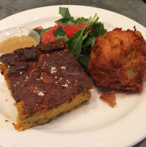 chickpea frittata at Sticky Fingers Diner in Washington