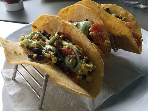 Breakfast tacos at Sticky Fingers Diner in Washington