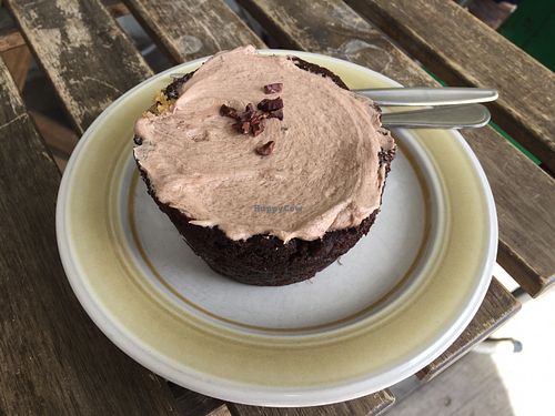 Chocolate and zucchini vegan cake at Grace in Fitzroy