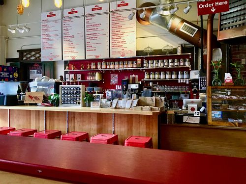 My kind of bar at Kiva in Portland