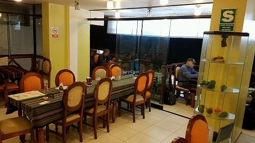 inside dining at Sattva by Govinda in Aguas Calientes