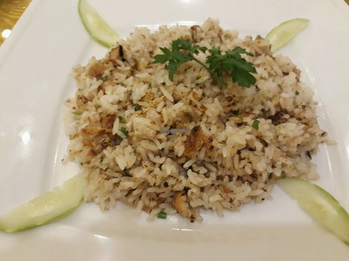 Fried rice salted 'fish' (seaweed and tofu) at Loving Hut Vegan Kitchen in Ho Chi Minh City
