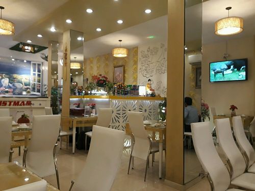 Interior at Loving Hut Vegan Kitchen in Ho Chi Minh City